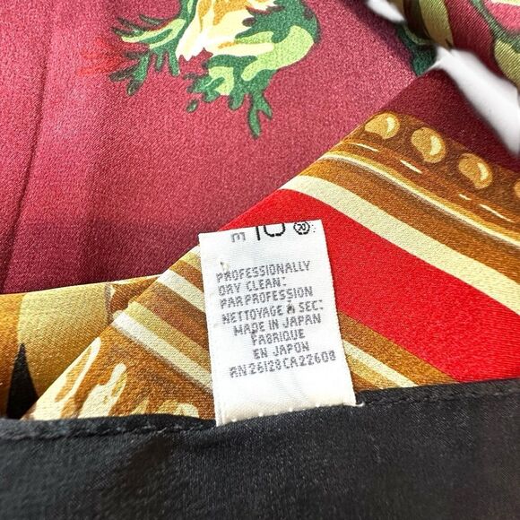 Vintage Echo Large Square Silk Floral Vatican Collection Square - Picture 8 of 8